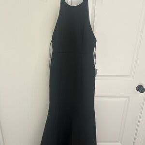 Chic Black Sleeveless Wedding Dress